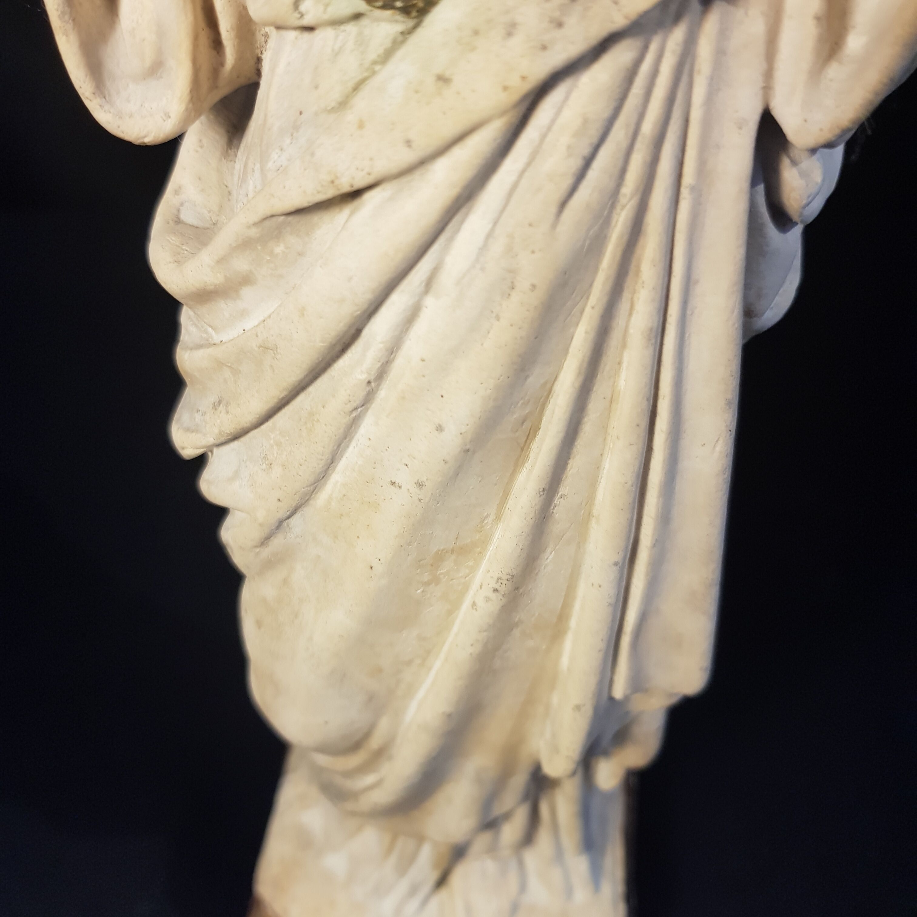 Plaster statue Sacred Heart of Jesus