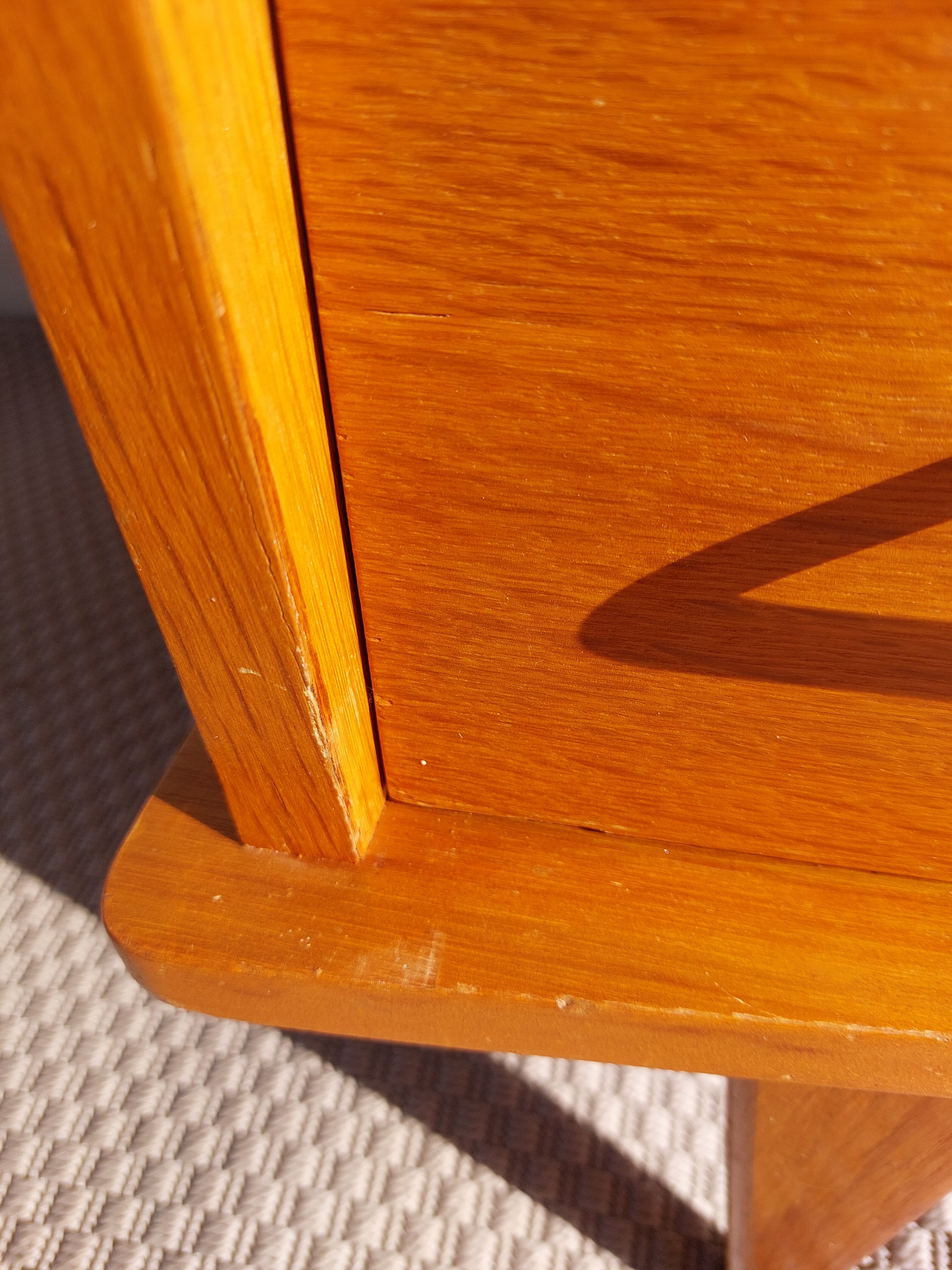 vintage commode with tapered legs