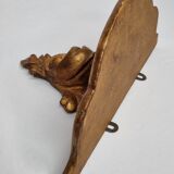 Stucco and gilded wood harness, 30 cm