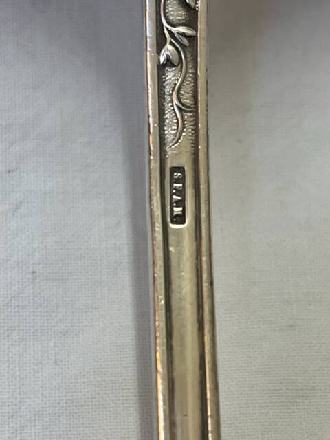 SFAM silver metal punch ladle