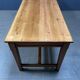 Large antique drapery fabric table