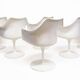 1970s Space-Age Tulip Dining Table & Six Chairs Set by Eero Saarinen for Knoll