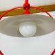 Suspension Rolly monte et baisse space age années 70 rouge