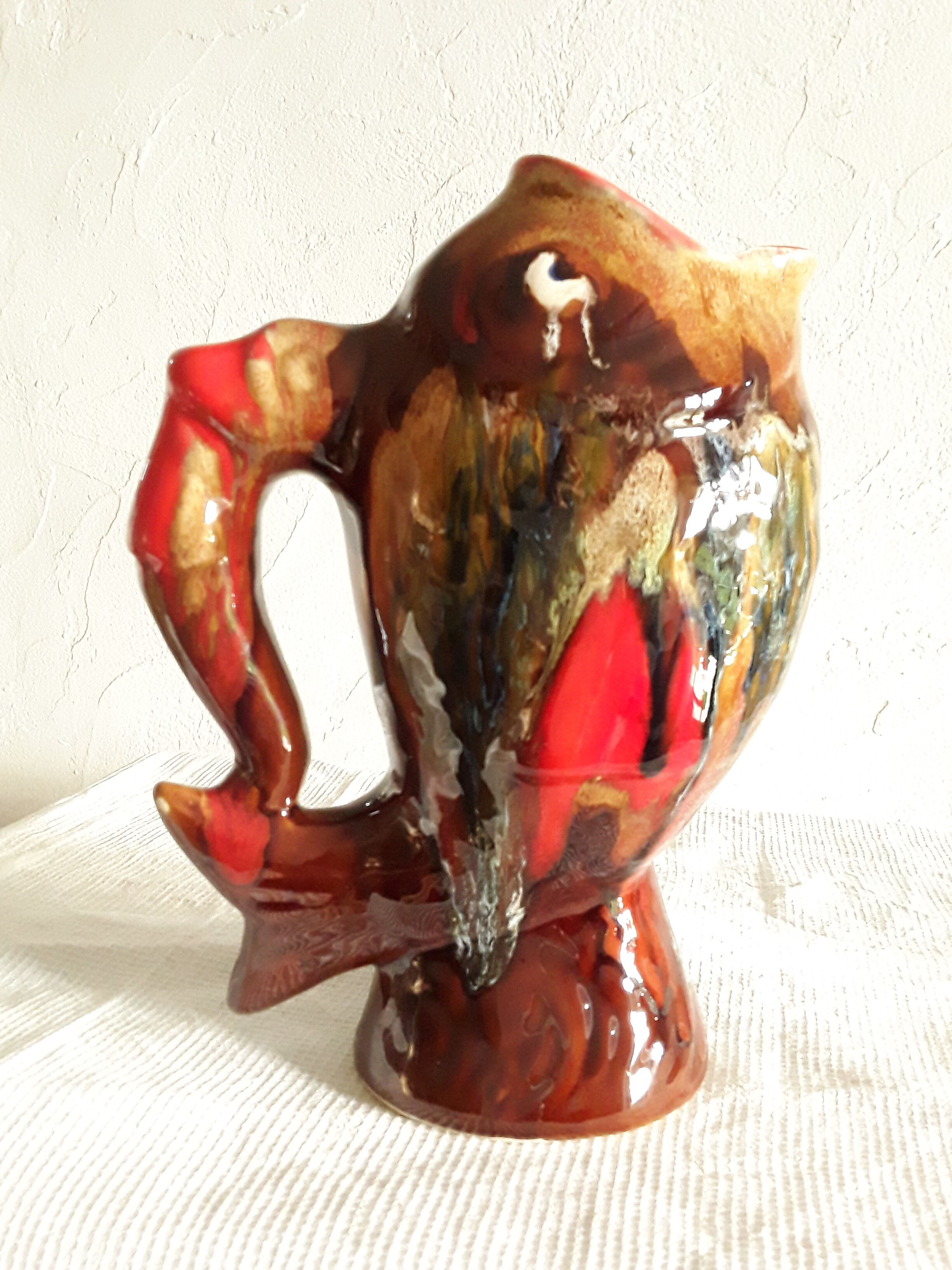 Poisson perroquet sur base vintage