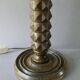 Turned wooden lamp, Charles Dudouyt style, around 1950.
