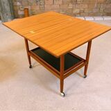Danish folding table top serving trolley in teak from Arrebo Møbler, 1960s