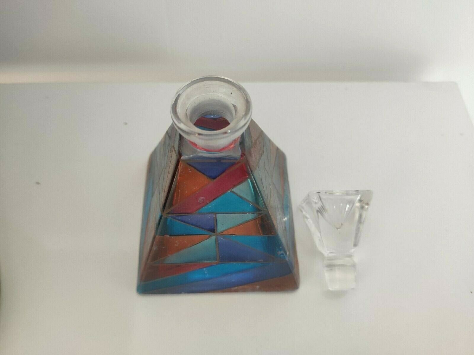Colorful glass bottle