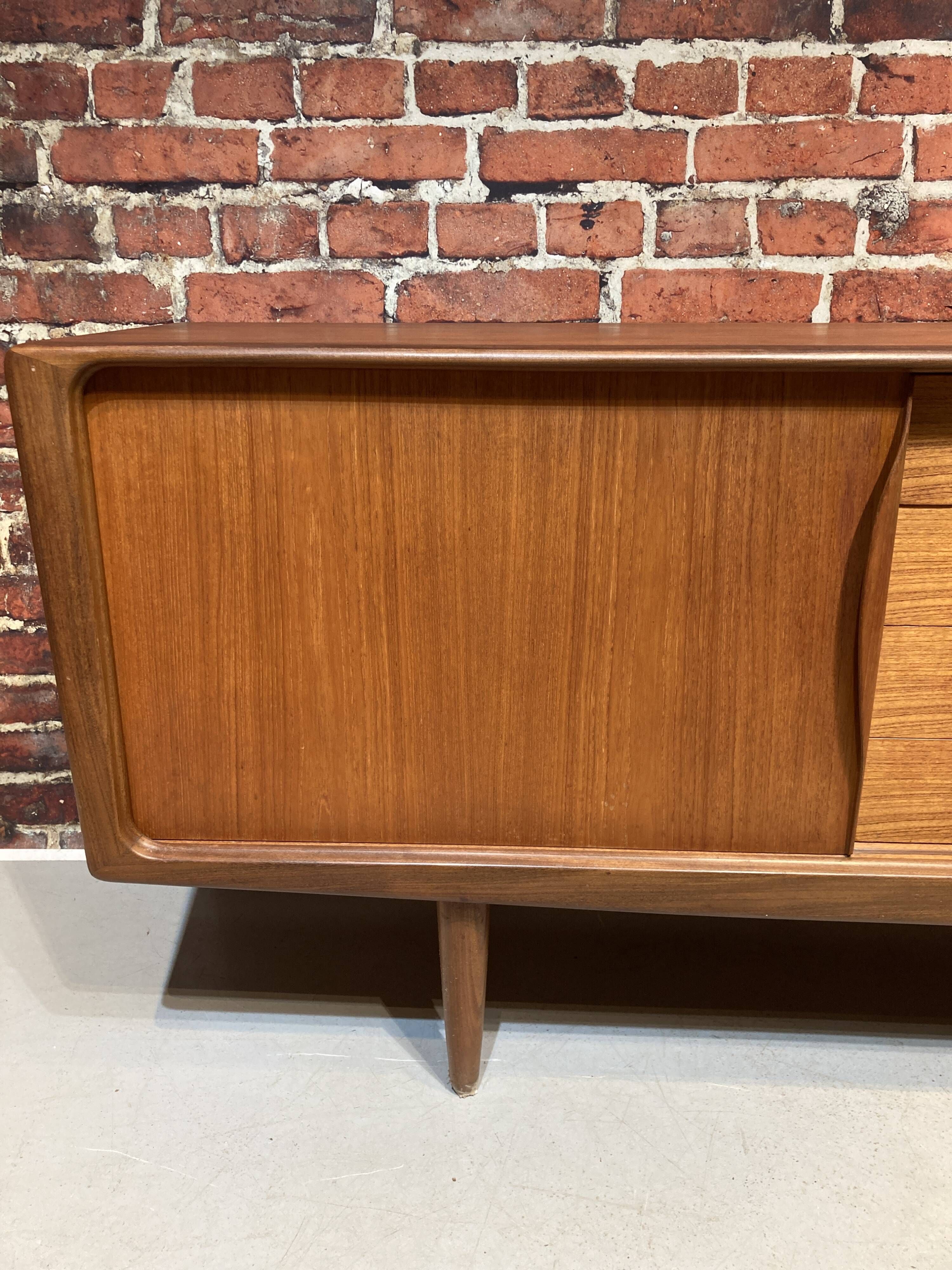 Teak sideboard by Henry Walter Klein for Bramin, Denmark 1960s