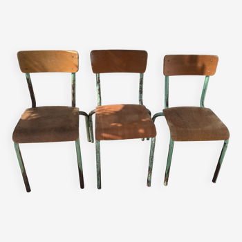 Vintage style school chairs