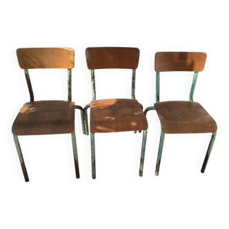 Vintage style school chairs