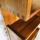 Vintage straight wall shelf, Scandinavian teak style, Circa 70's