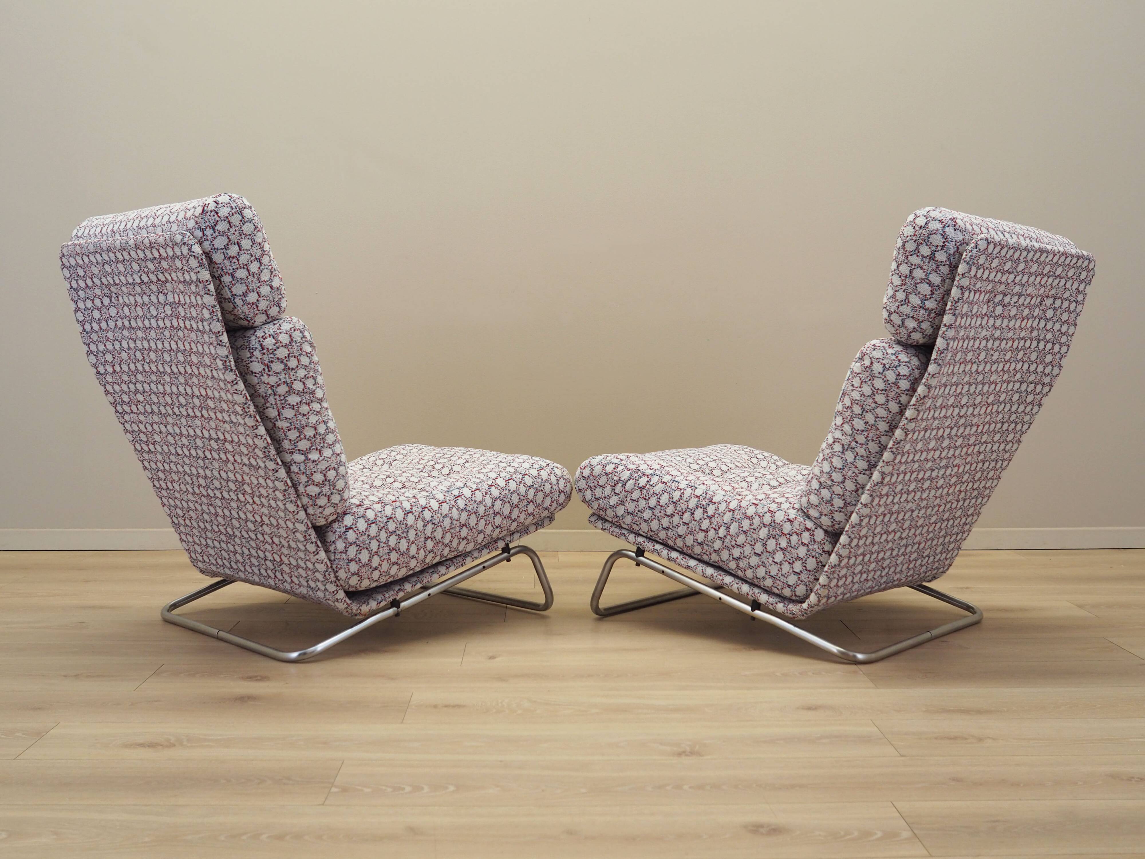 Set of lounge armchairs, Italian design, 1970s, production: Italy