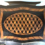 Dressing table / Worker in mercury glass marquetry and bronze fittings
