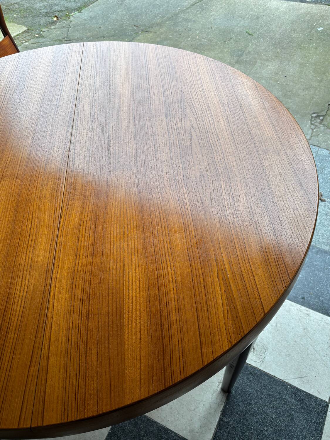 Table extensible en teck vintage