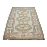 Handknotted Oushak Floral Rug sku 3441