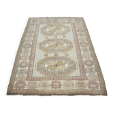 Tapis floral Oushak noué à la main sku 3441
