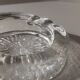 Transparent Murano Glass Ashtray with Asymmetric Thick Rim, 1970s Italian Retro Table Decor