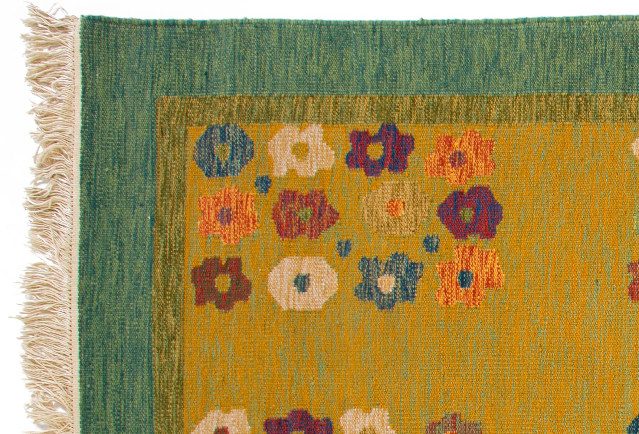 Scandinavian 20th century vintage rug. 237 x 165 cm (93.31 x 64.96 in)