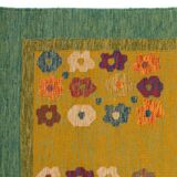 Scandinavian 20th century vintage rug. 237 x 165 cm (93.31 x 64.96 in)