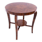 Round Art Deco coffee table, Poland, mid 20th century. after renovation.