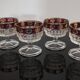 6 stemmed glasses Made in Italy