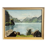 Oil painting on canvas by Christine Durif-Bédel (1876-1962)