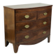 Grande commode antique anglaise bow front 1860 placage d'acajou 106cm