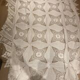 Antique crochet bedspread