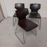 Set of 3 Pagholtz sled chairs from Flottoto