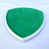 Ceramic table mat of Sarreguemines vintage design 60s