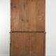 Antique English oak buffet/bookcase from 19th century with original glass