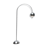 Chrome metal arc floor lamp Space Age mid-century by Cosack, 1960s