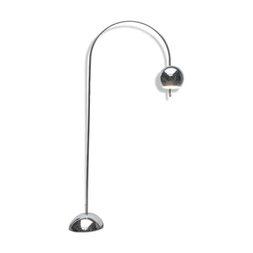 Lampadaire arc métallique chromé Space Age mi-siècle de Cosack, années 1960