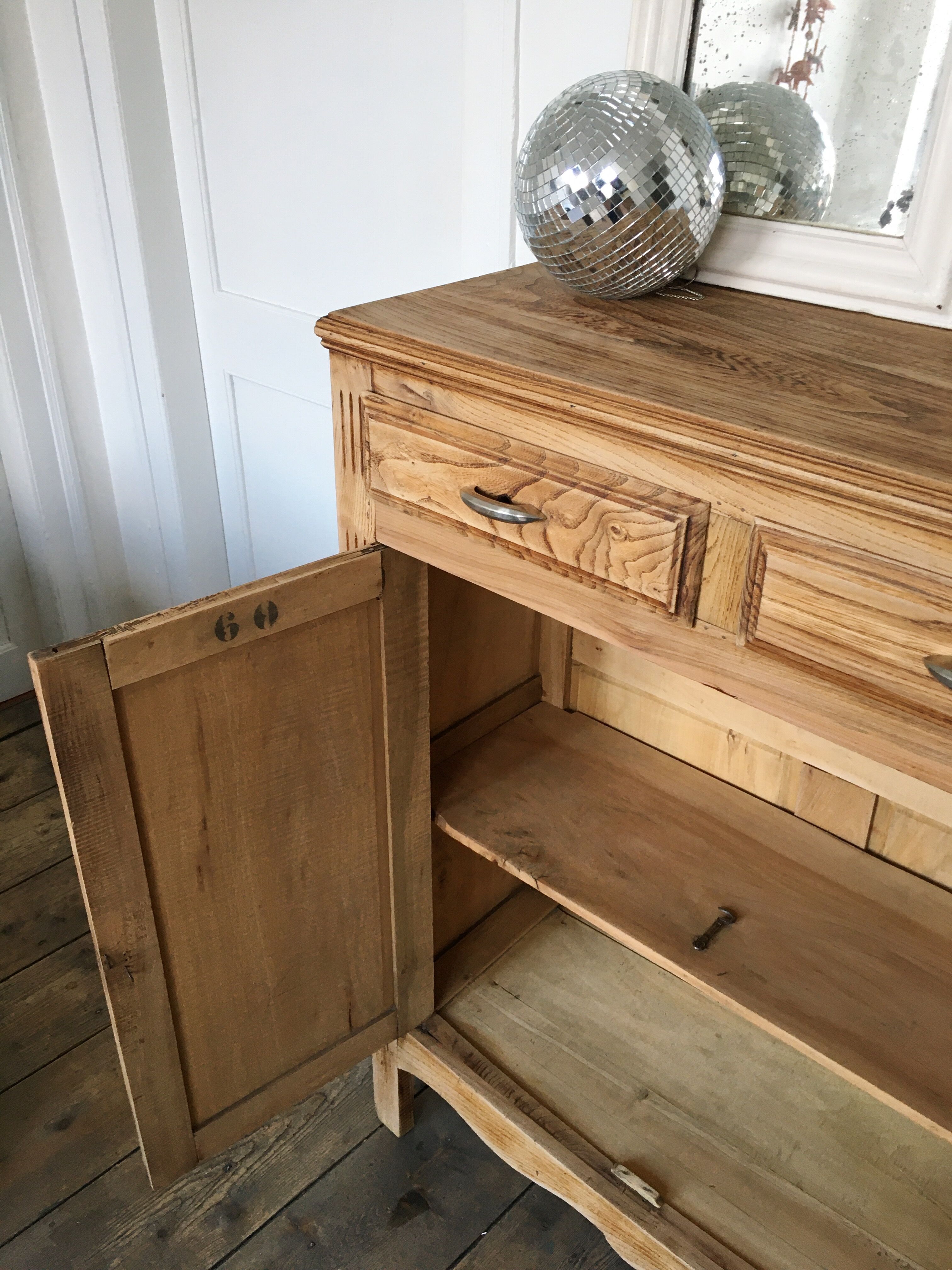 Parisian buffet raw wood