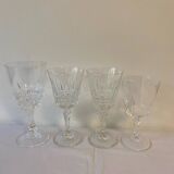 Set of 4 stemmed glasses