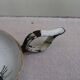 Antique enamel candle holder