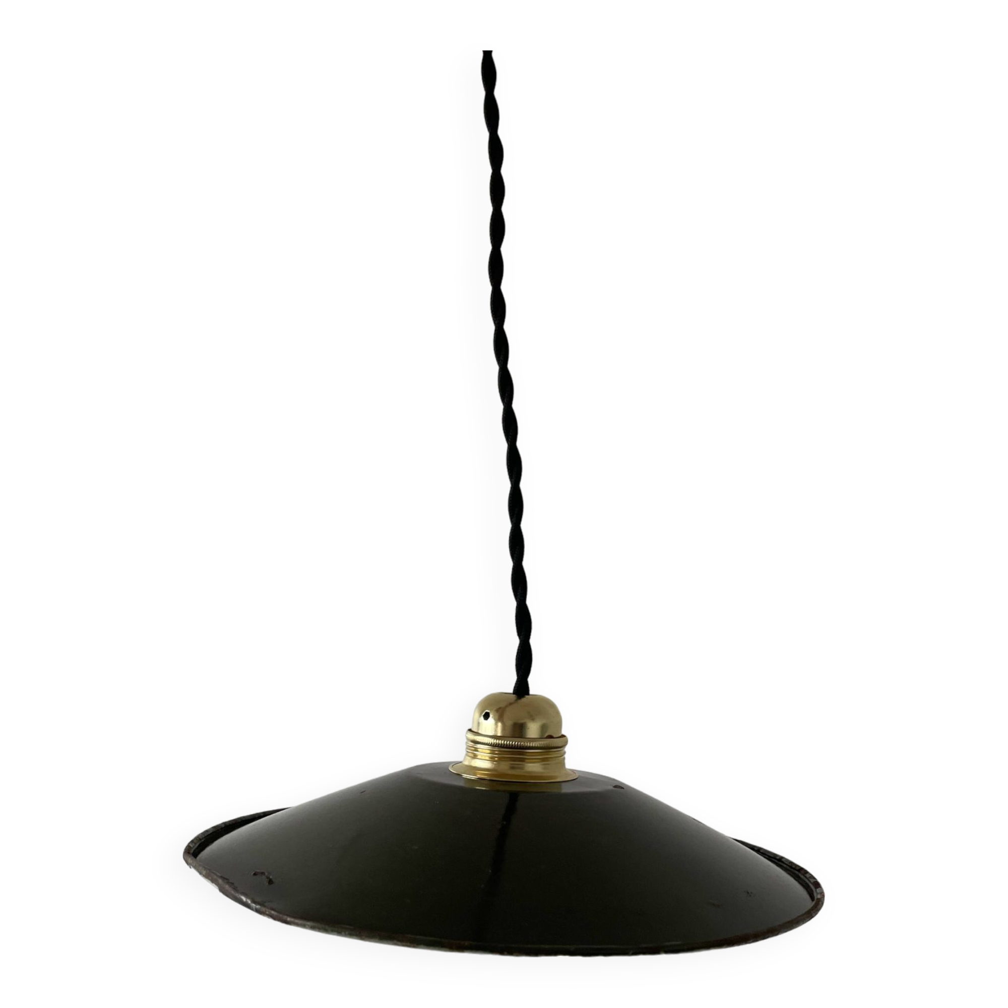 Suspension in old enameled sheet metal (x2)