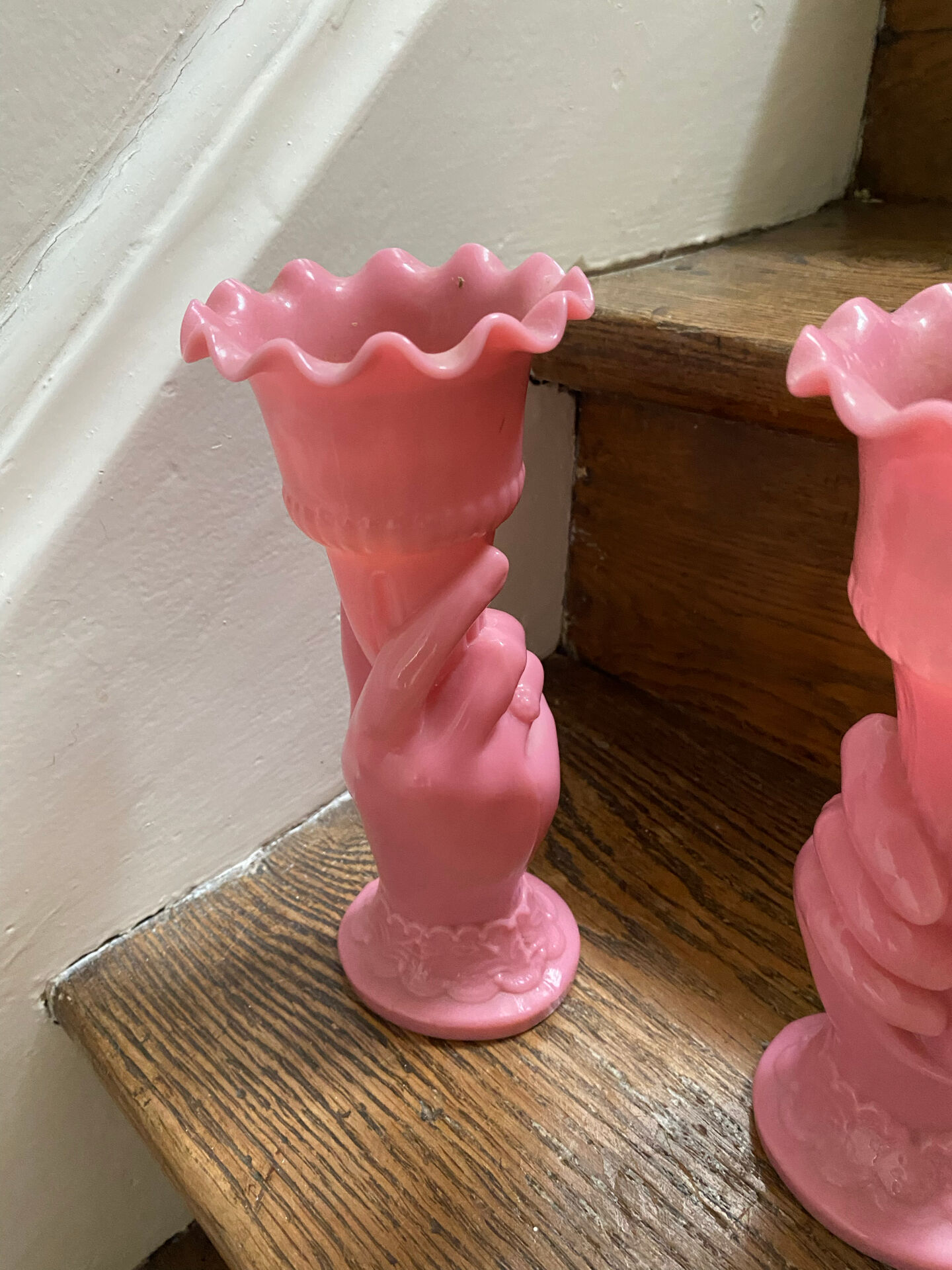 Pair of cornucopia vases