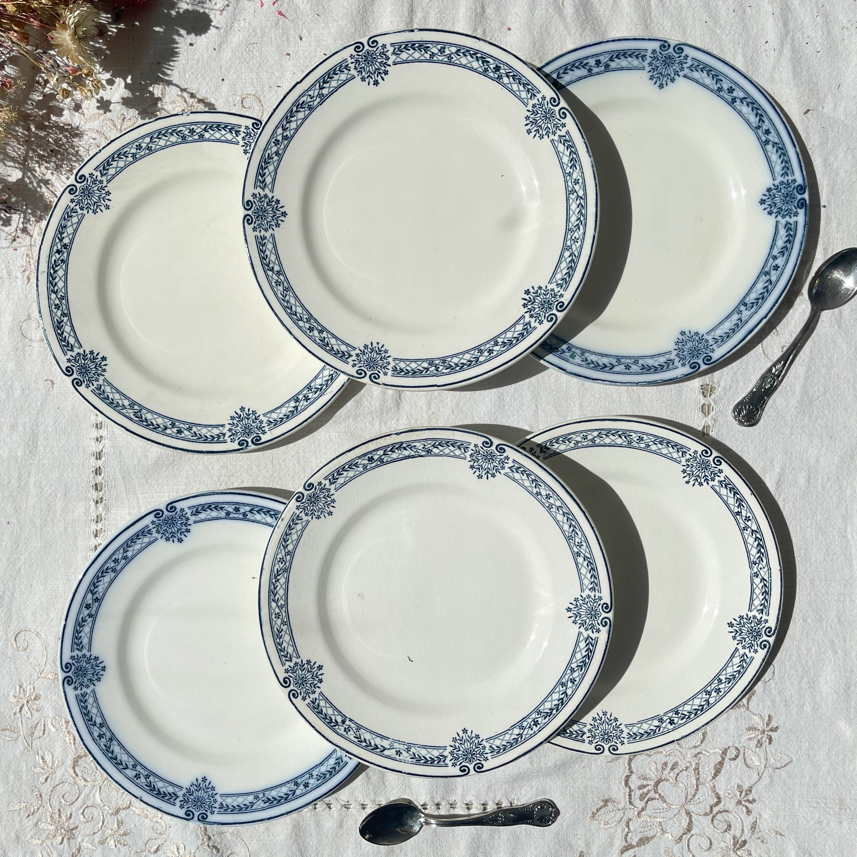 6 Small Plates Blue Iron Earth Salins Arbois Ennege model