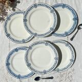 6 Small Plates Blue Iron Earth Salins Arbois Ennege model