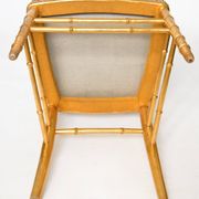 Paire de chaises en bois doré imitant le bambou
