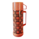 Thermos rouge écossais vintage