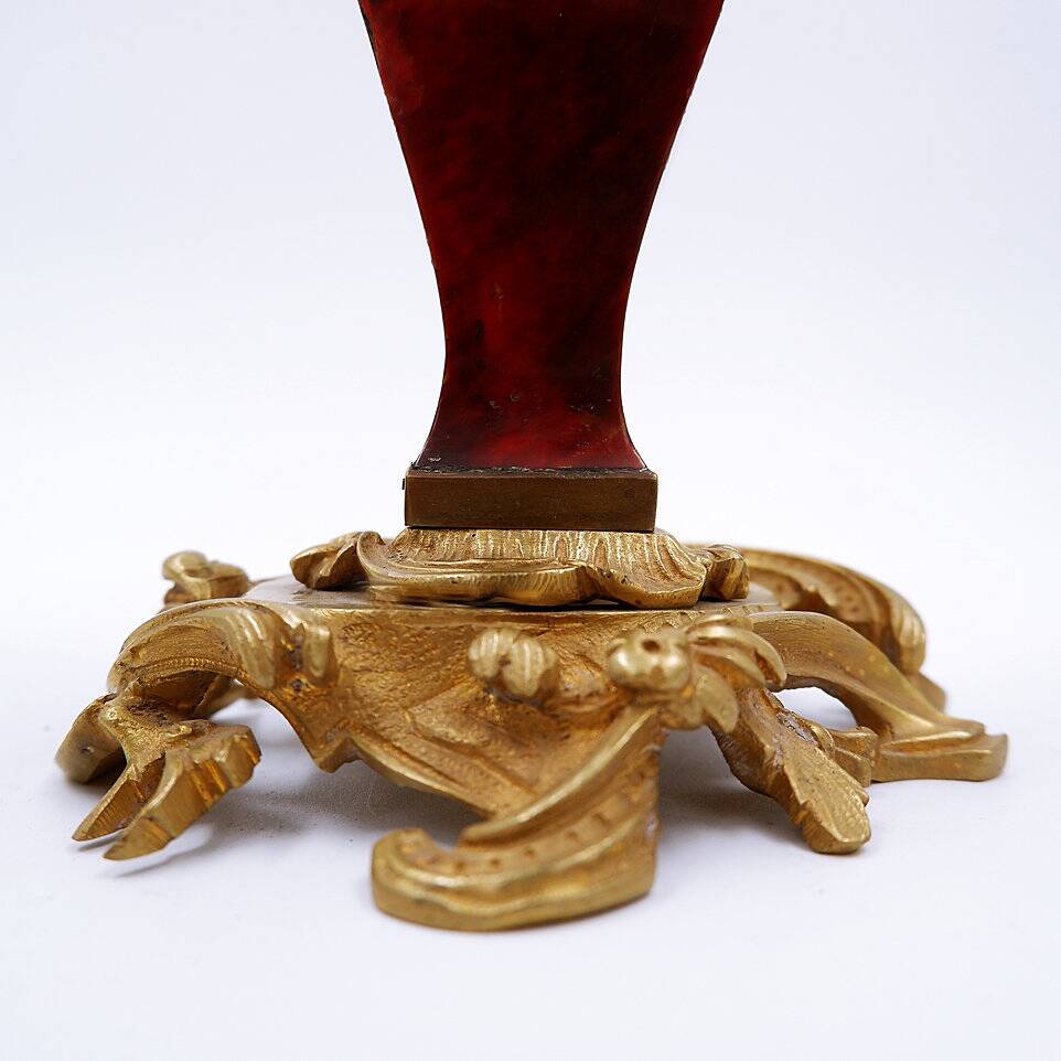 Pair of Napoleon III style gilt bronze Candle Holders