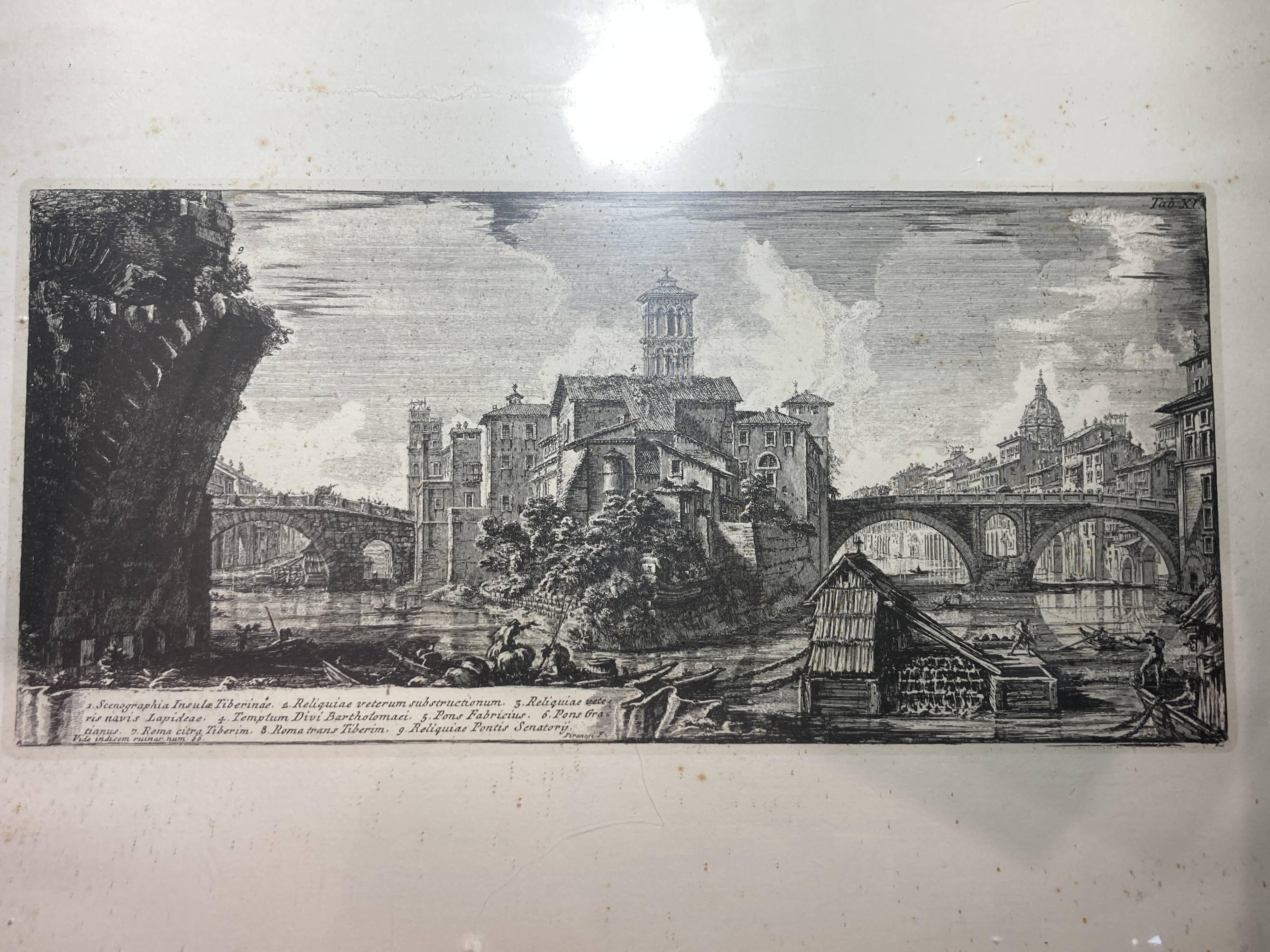 Engraving signed Piranesi F. State