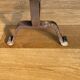 Paire de chenets brutalistes 1960 accessoires cheminée travail français