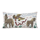 Vintage embroidered cushion cover 46x89 cm