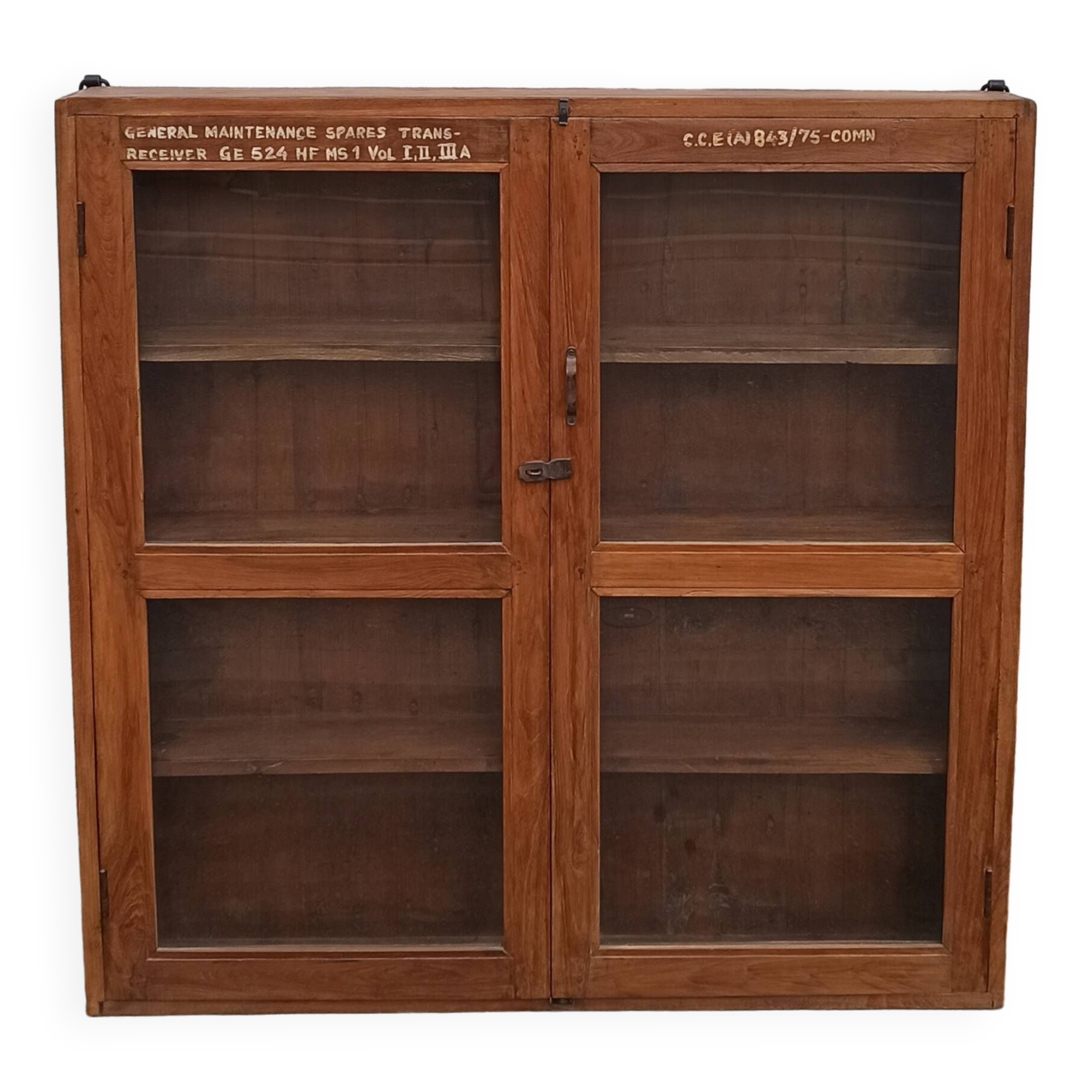 Old glass wall shelf