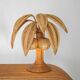 Paire de lampes «palmier» en rotin