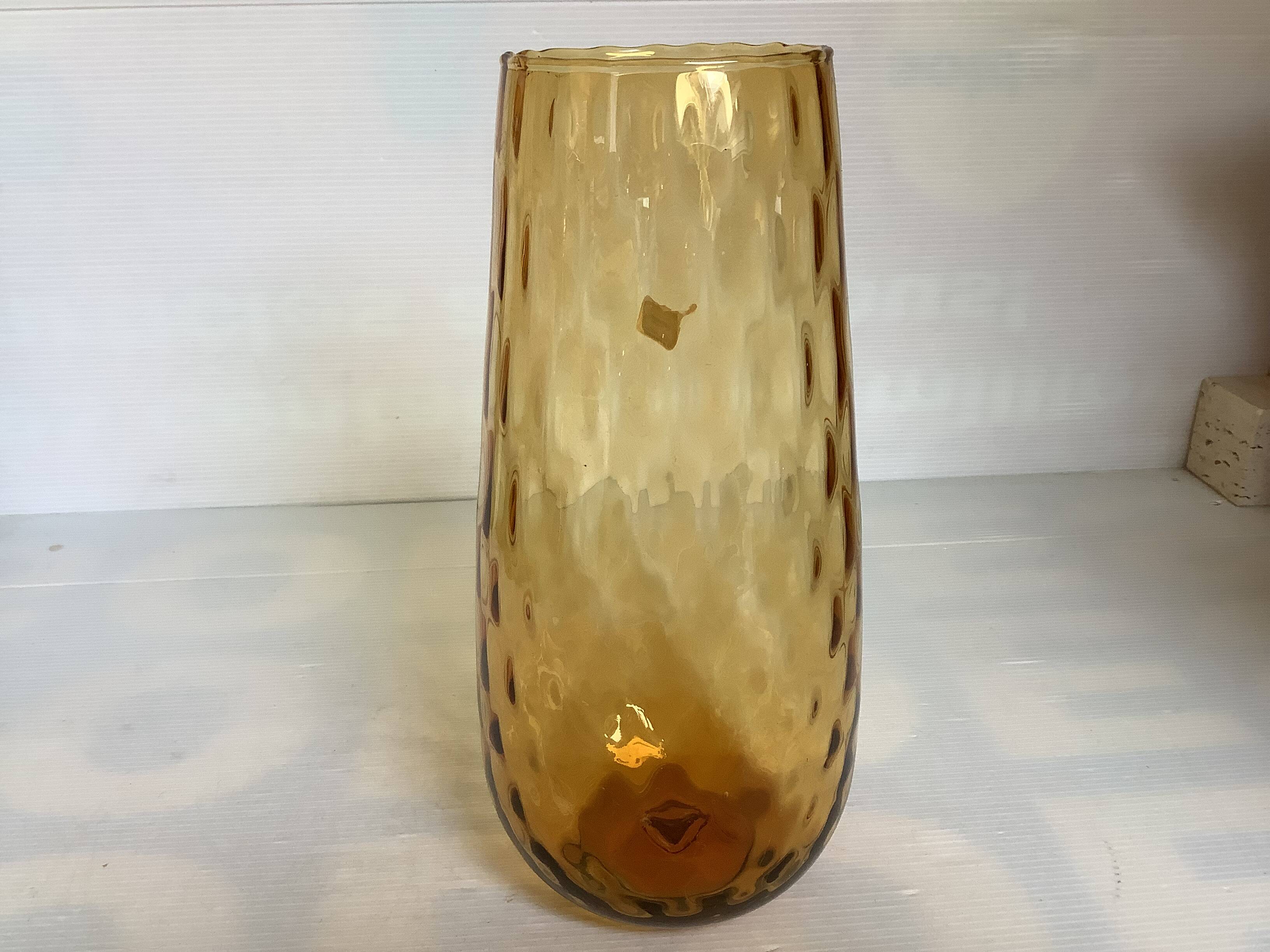 Asymmetrical Empoli vase Made in Italy