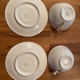 Set of 2 limoges porcelain tea cups